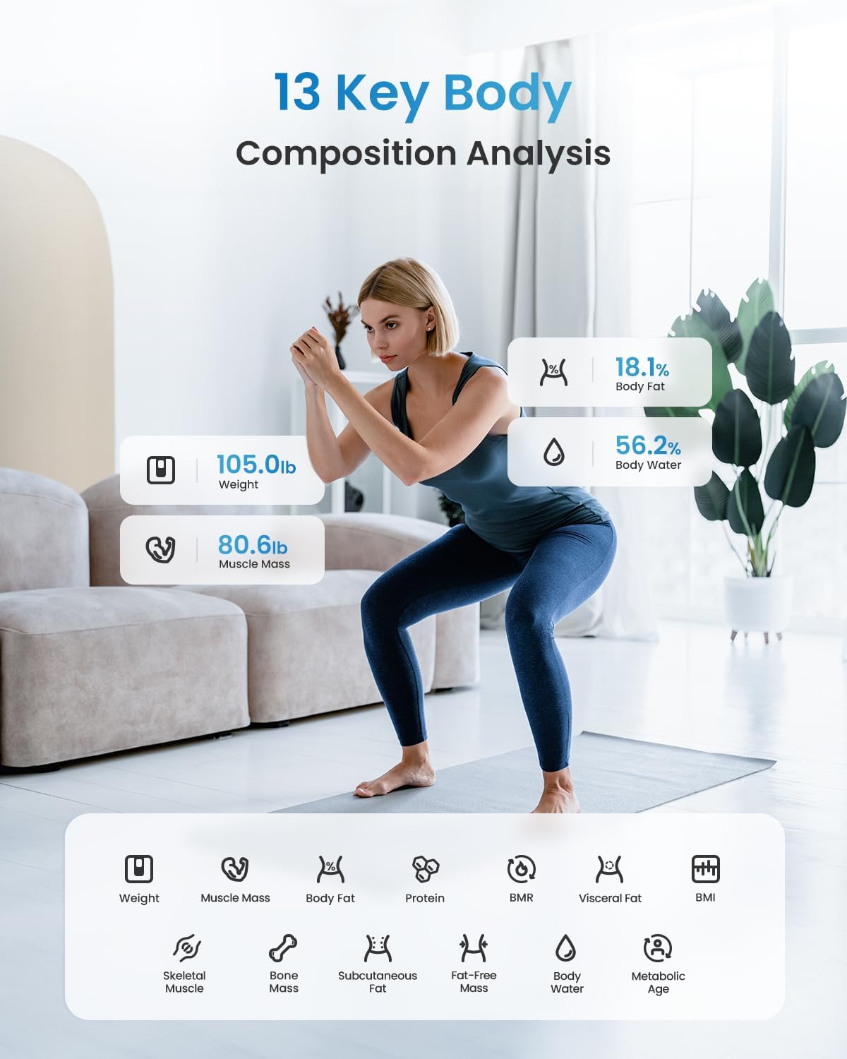 Smart Digital Bathroom Weight Scales