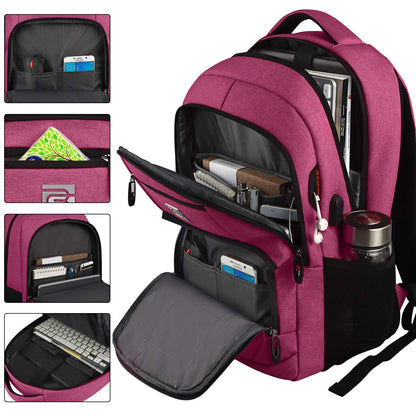 Laptop Backpack with USB Charging & Headphone Port